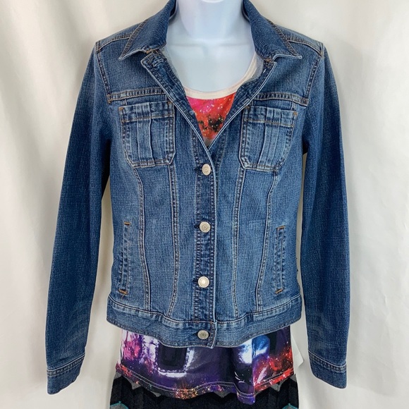 Roz & Ali Jackets & Blazers - Rose & Ali Denim Blue Jean Jacket S